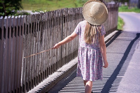girl walking