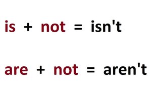 isn't - aren't