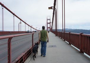 across the bridge