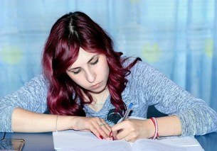 write in notebook