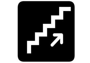 up stairs