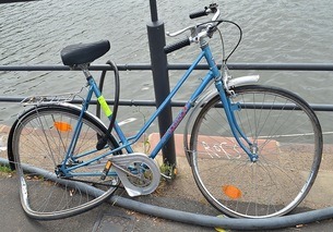a broken bicycle
