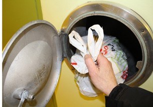 throw away trash