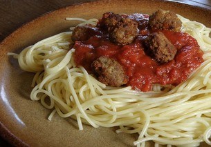 spaghetti and meatballs