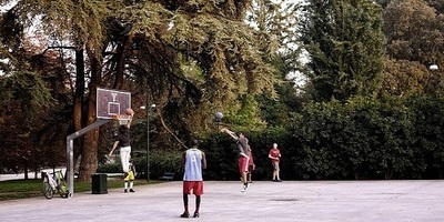 Basketball - Talking with Friends